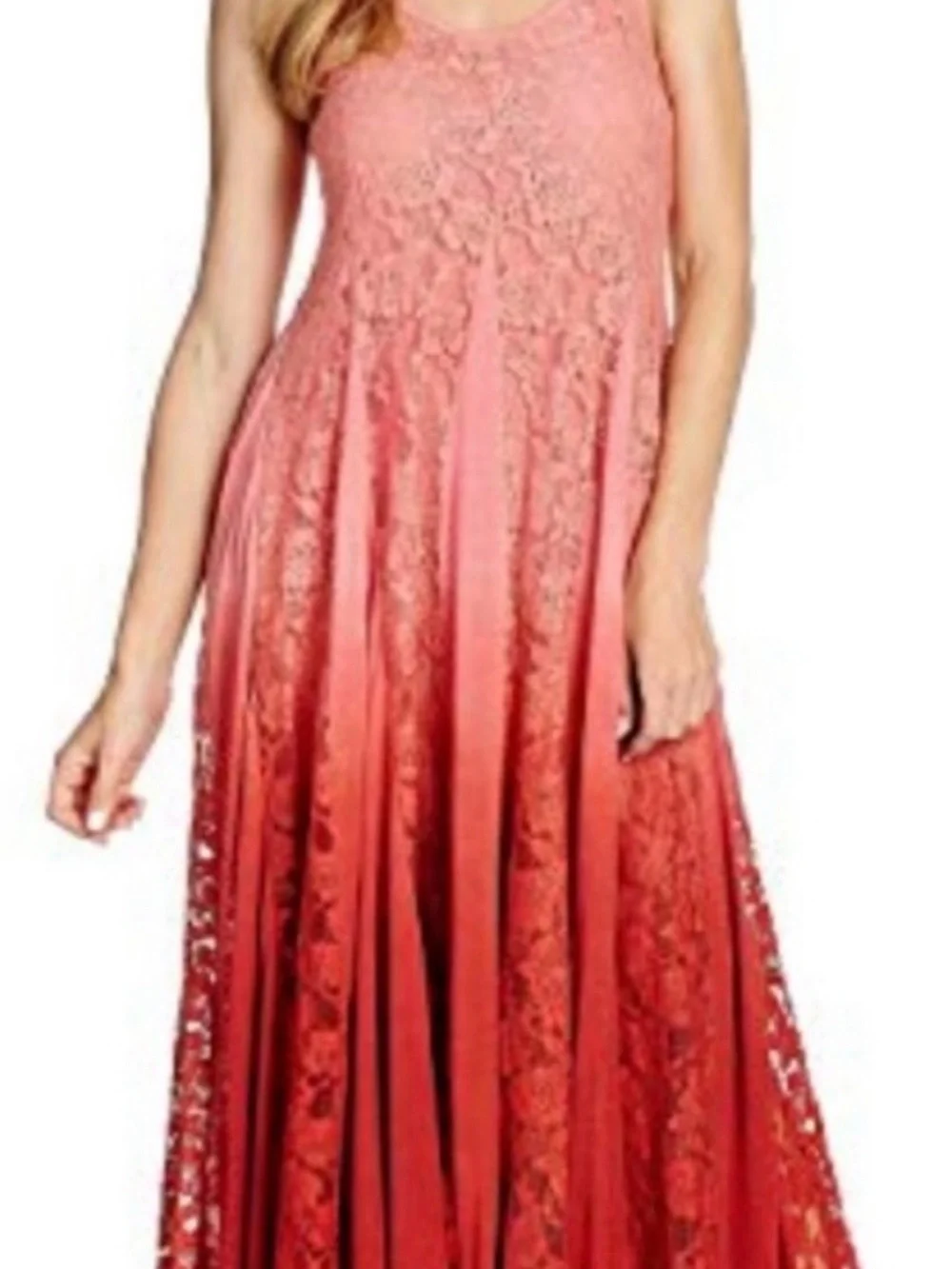 Indigo Thread Co. Lace Ombre Maxi Dress in - Picture 3 of 3